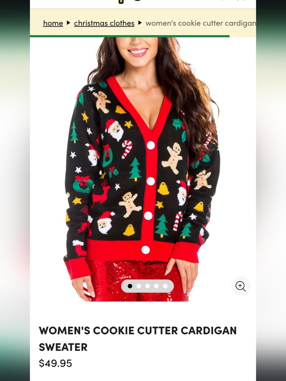 New Medium Tipsy Elves Christmas Sweater - Picture 3 of 5